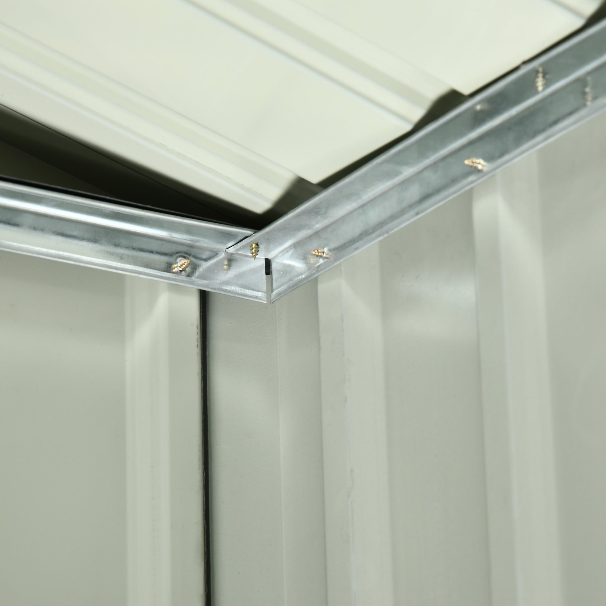 Outsunny Garaje para Robot Cortacésped de Acero Galvanizado con Techo Dos Aguas, Caseta para Robot Cortacésped, 87x103x66 cm, para Jardín, Exterior, Césped, Gris Oscuro