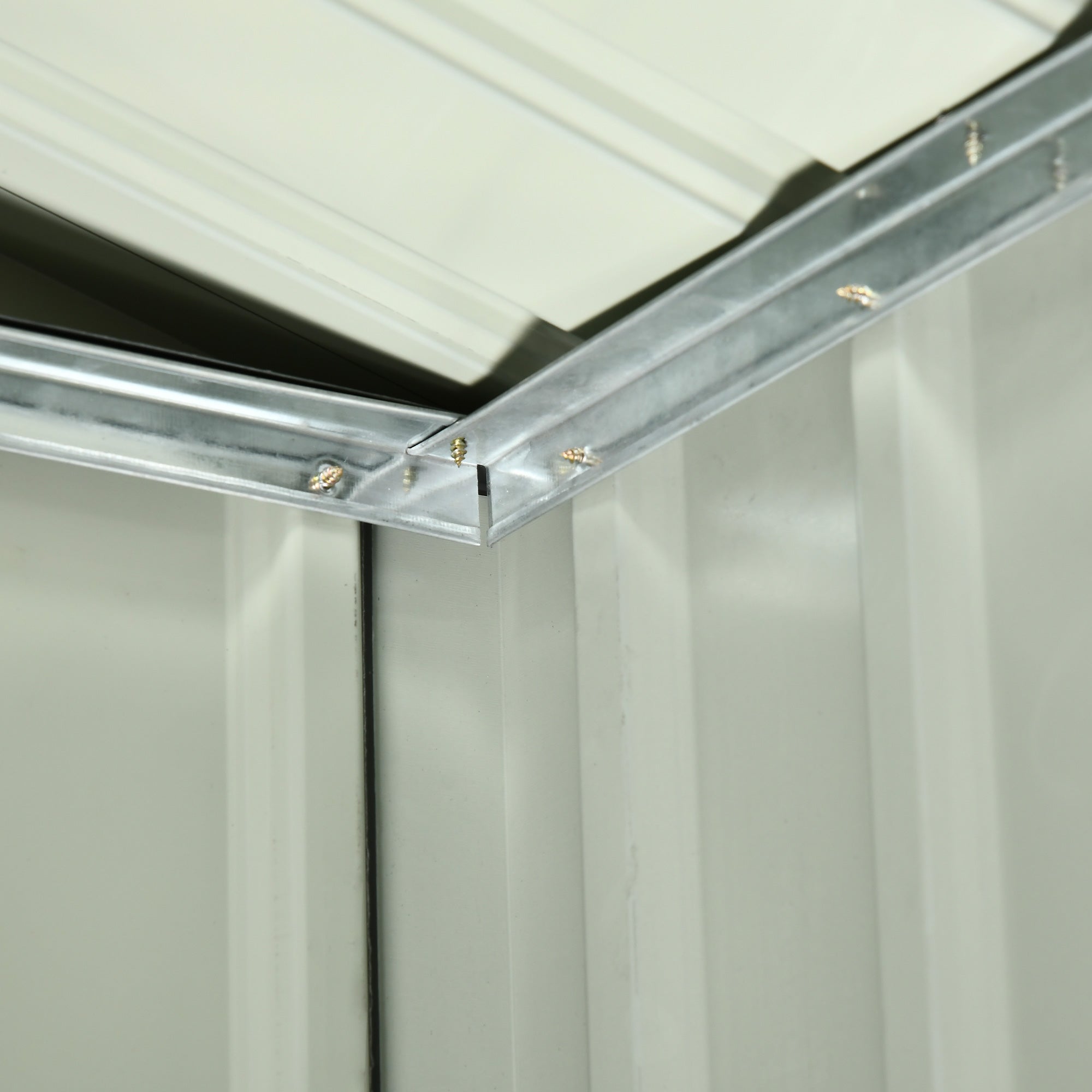 Outsunny Garaje para Robot Cortacésped de Acero Galvanizado con Techo Dos Aguas, Caseta para Robot Cortacésped, 87x103x66 cm, para Jardín, Exterior, Césped, Gris Oscuro