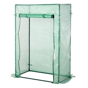 Outsunny Invernadero con Puerta Enrollable y Estructura de Acero Invernadero de Jardín Terraza Patio para Cultivo de Plantas 100x50x150 cm Verde