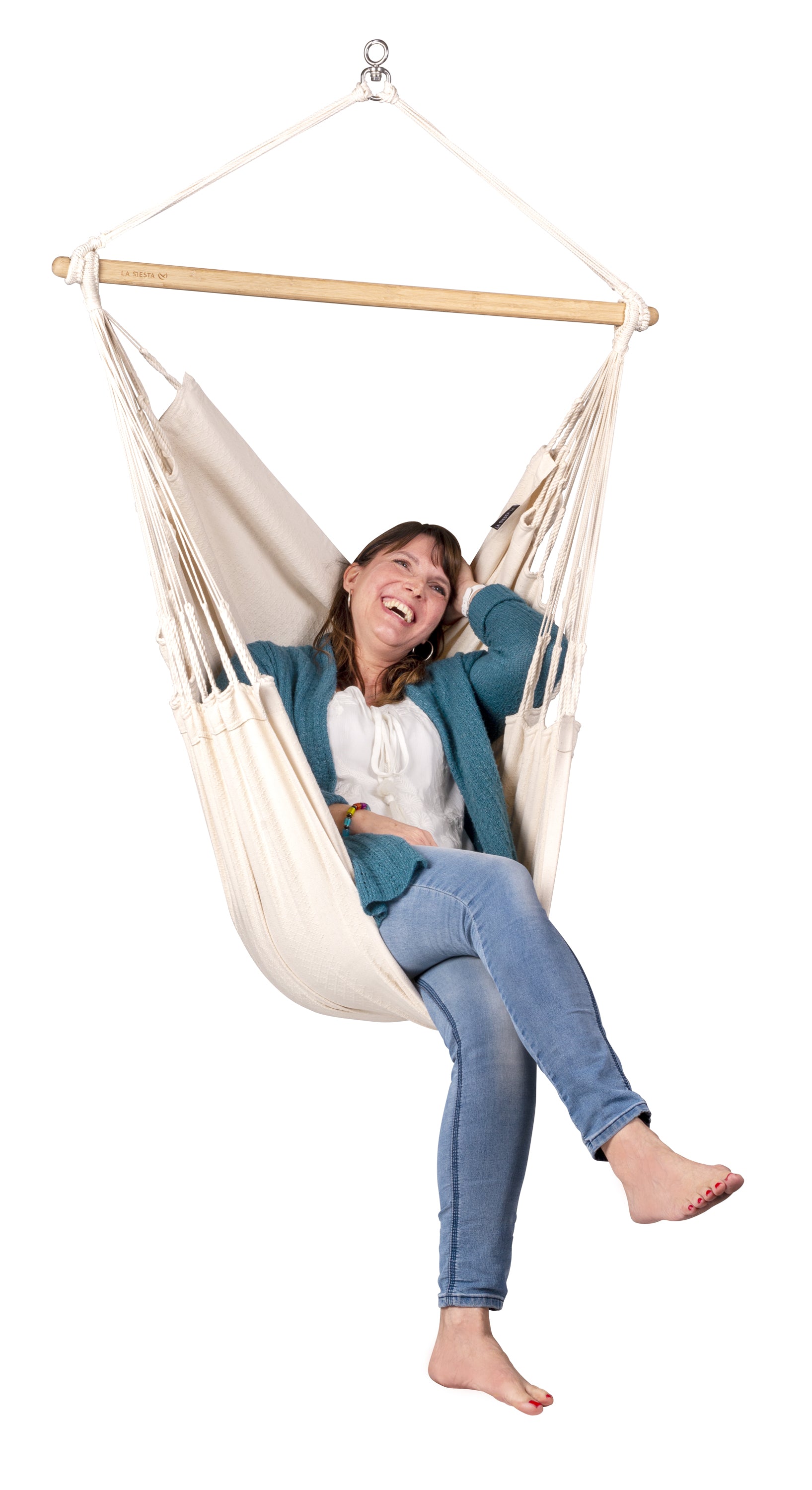 Silla colgante para jardín y terraza Habana Latte - La Siesta