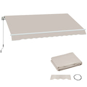 Outsunny Techo de Repuesto para Toldo 2,8x2,5 m Toldo de Lona con Protección UV 50+ Impermeable Tela de Repuesto para Patio Terraza Jardín Crema