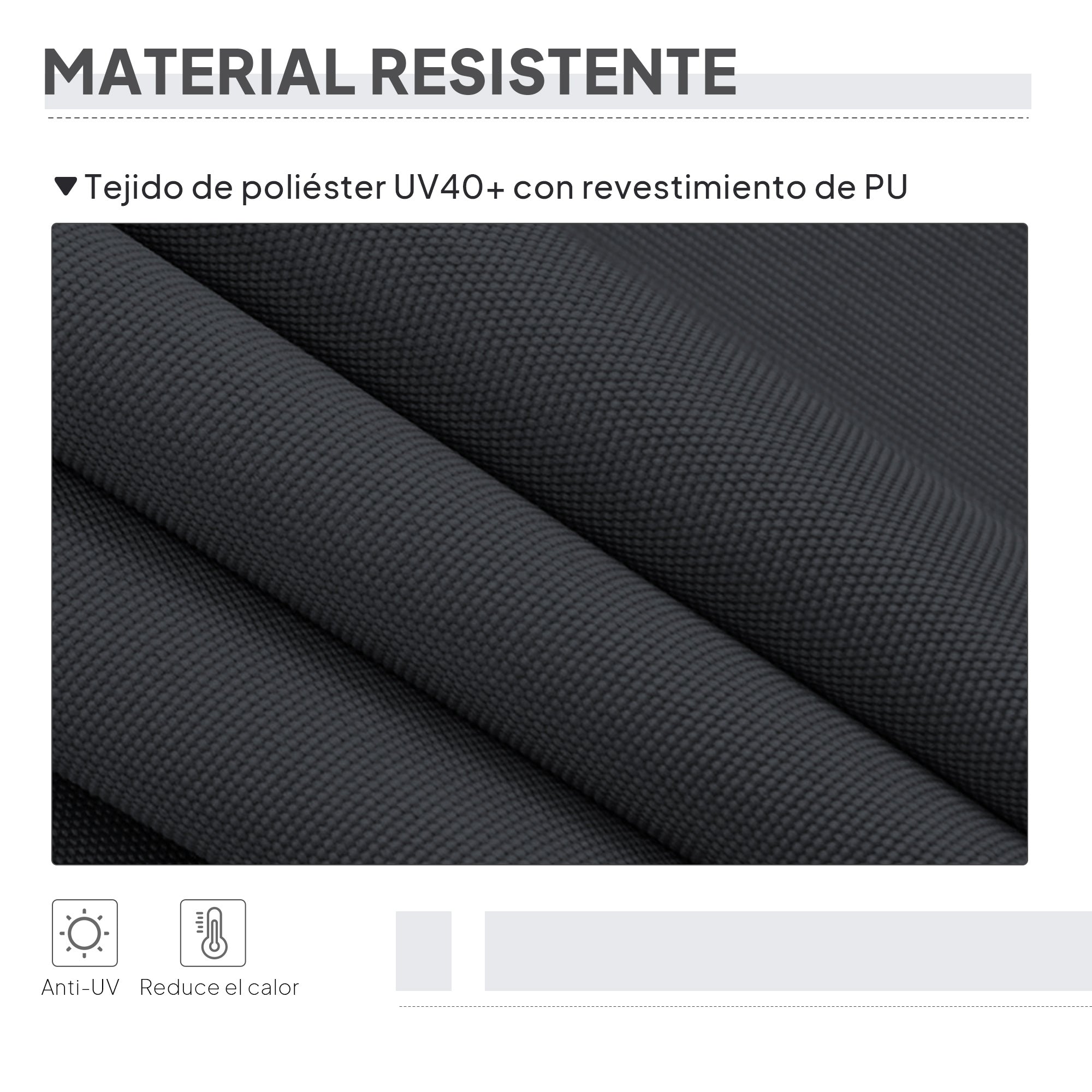 Outsunny Toldo Vertical Exterior 200x305 cm, Pantalla de Privacidad Enrollable, Toldo Lateral Ajustable con Manivela, Protección UV 40+ e Impermeable, Sin Taladro, para Balcón, Jardín, Gris