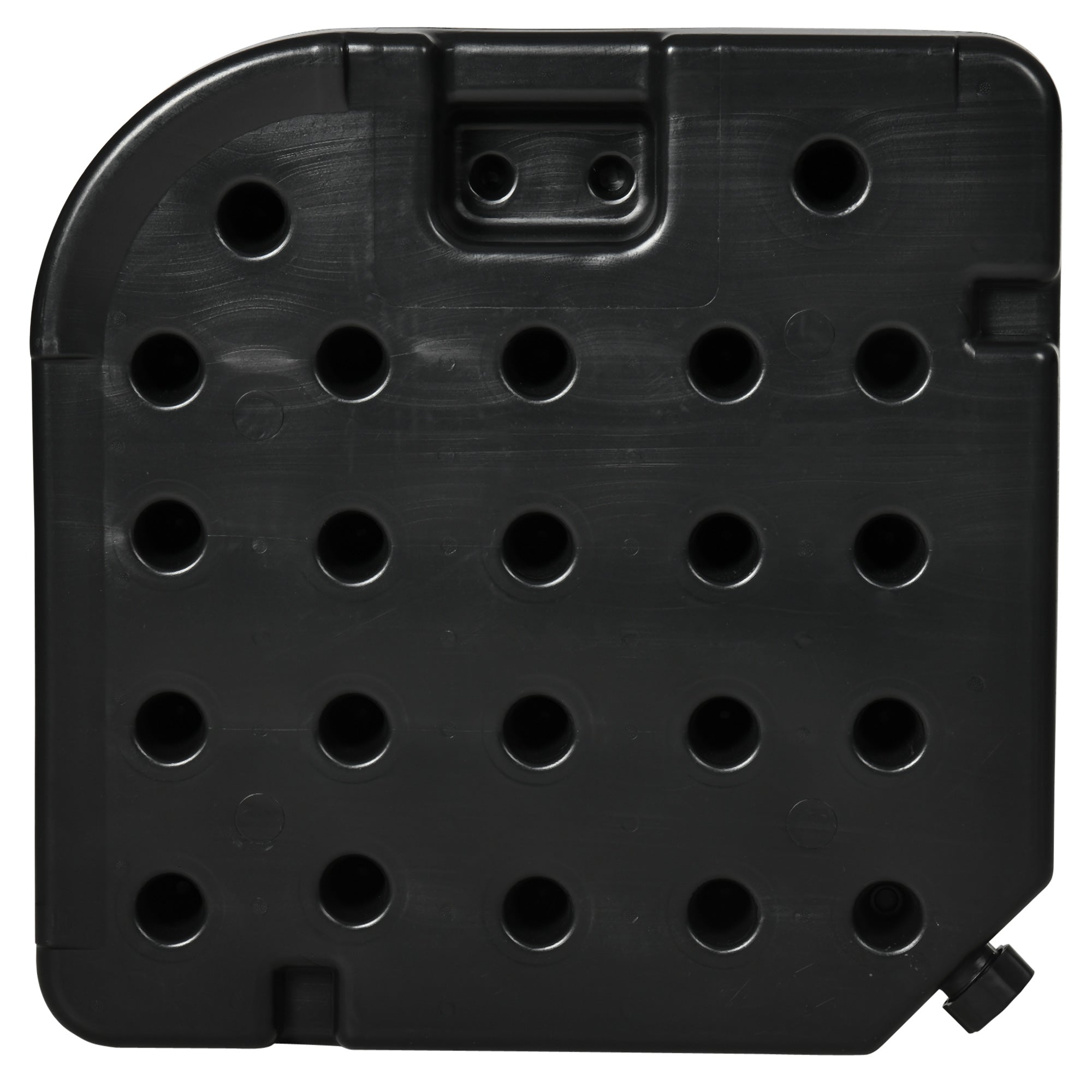 Outsunny Base para Sombrilla de 4 Piezas, Soporte para Parasol de HDPE Rellenable con Agua 59 kg o Arena 80 kg, para Jardín, Patio, Terraza, Negro