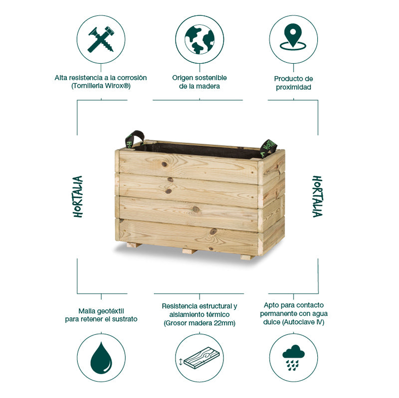 Jardinera GHIO KD 60x30x40