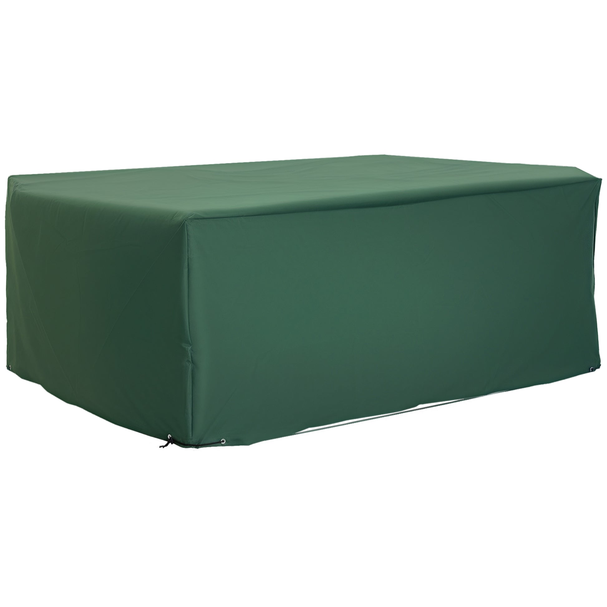 Outsunny Funda para Muebles de Jardín 245x165x55 cm Cubierta de Protección de Exterior con Ojales de Aluminio y Tela Oxford Impermeable para Terraza Patio Balcón Verde