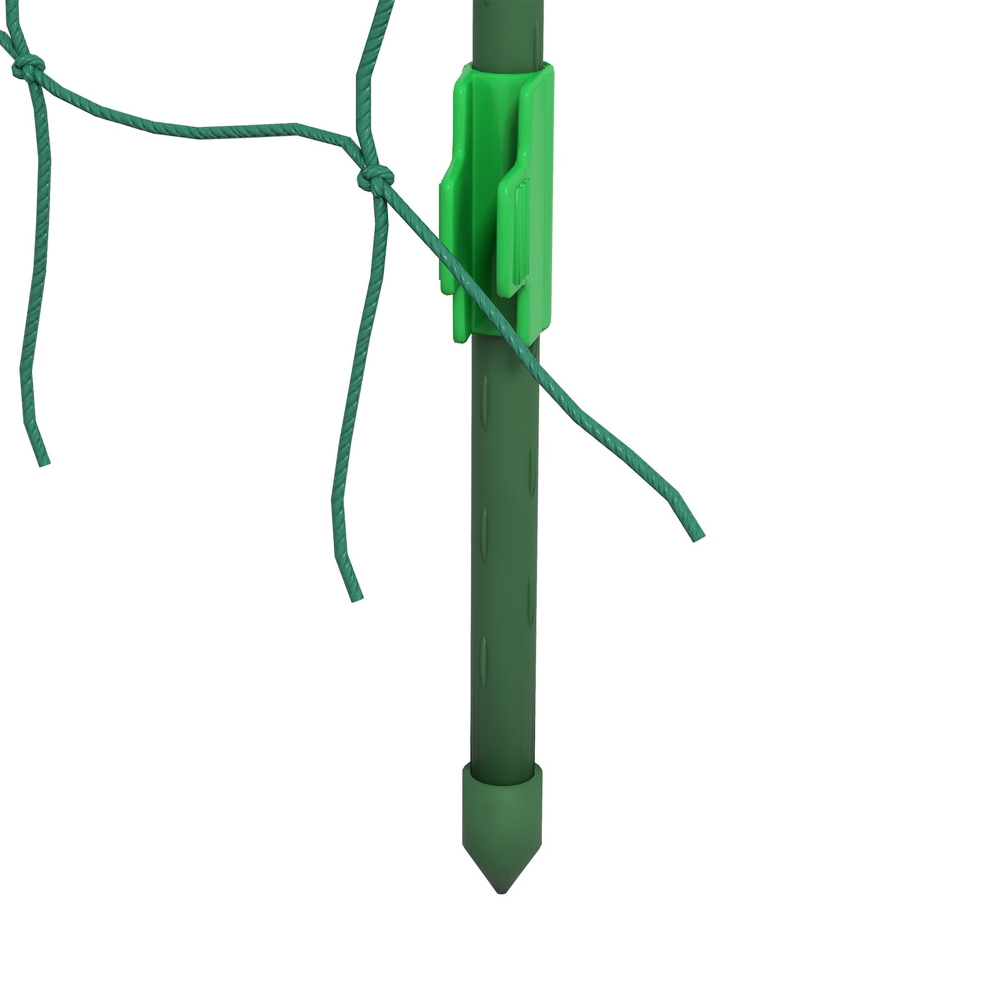 Outsunny Enrejado de Pepino 206 cm, Enrejado de Jardín de Arco para Plantas Trepadoras al Aire Libre, en Forma de U, con Estructura de Acero Recubierta de PE y Red, Soporte para Verduras, Frutas
