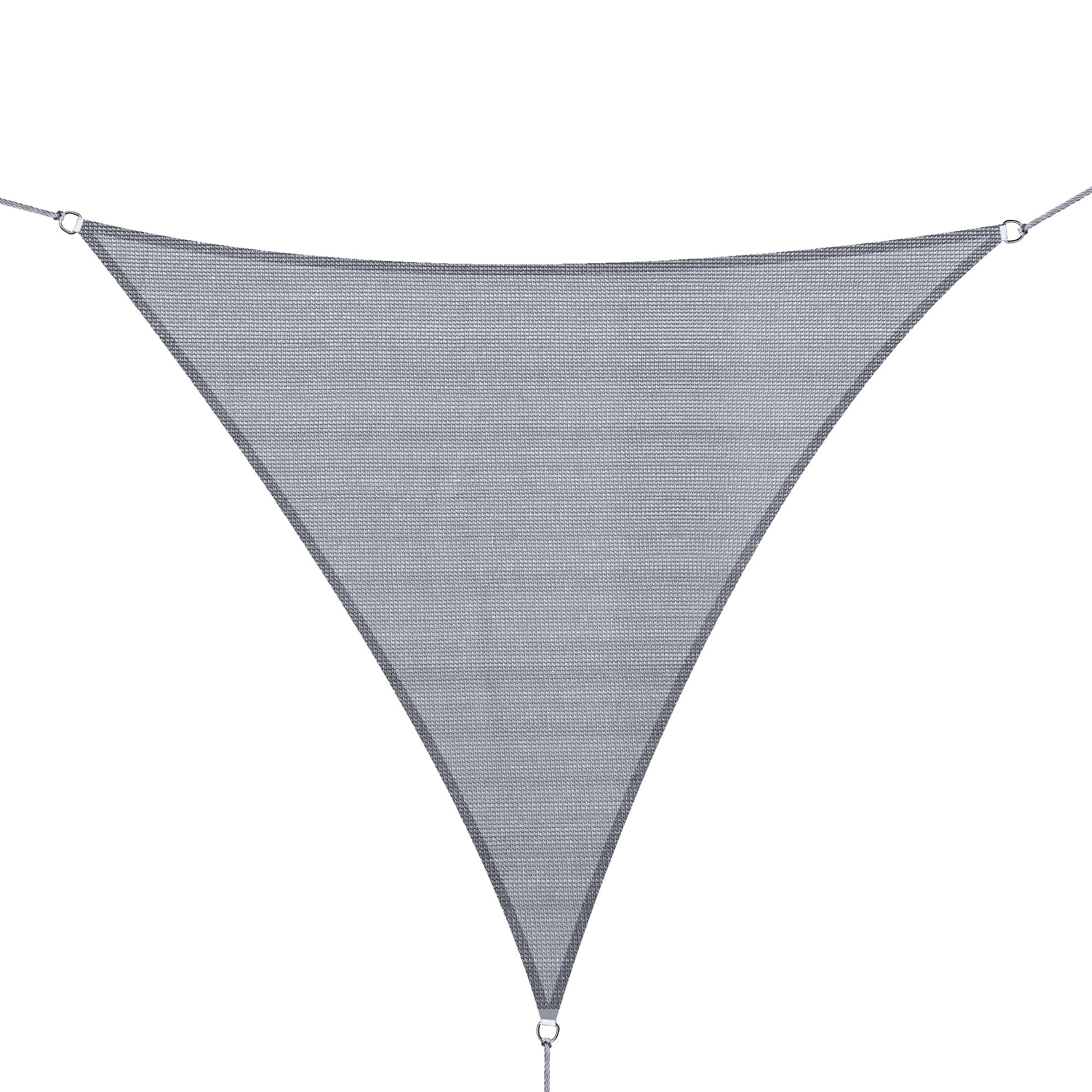 Outsunny - Toldo vela triangulo (varios tamaños y colores), tamaño 3x3x3m, color gris