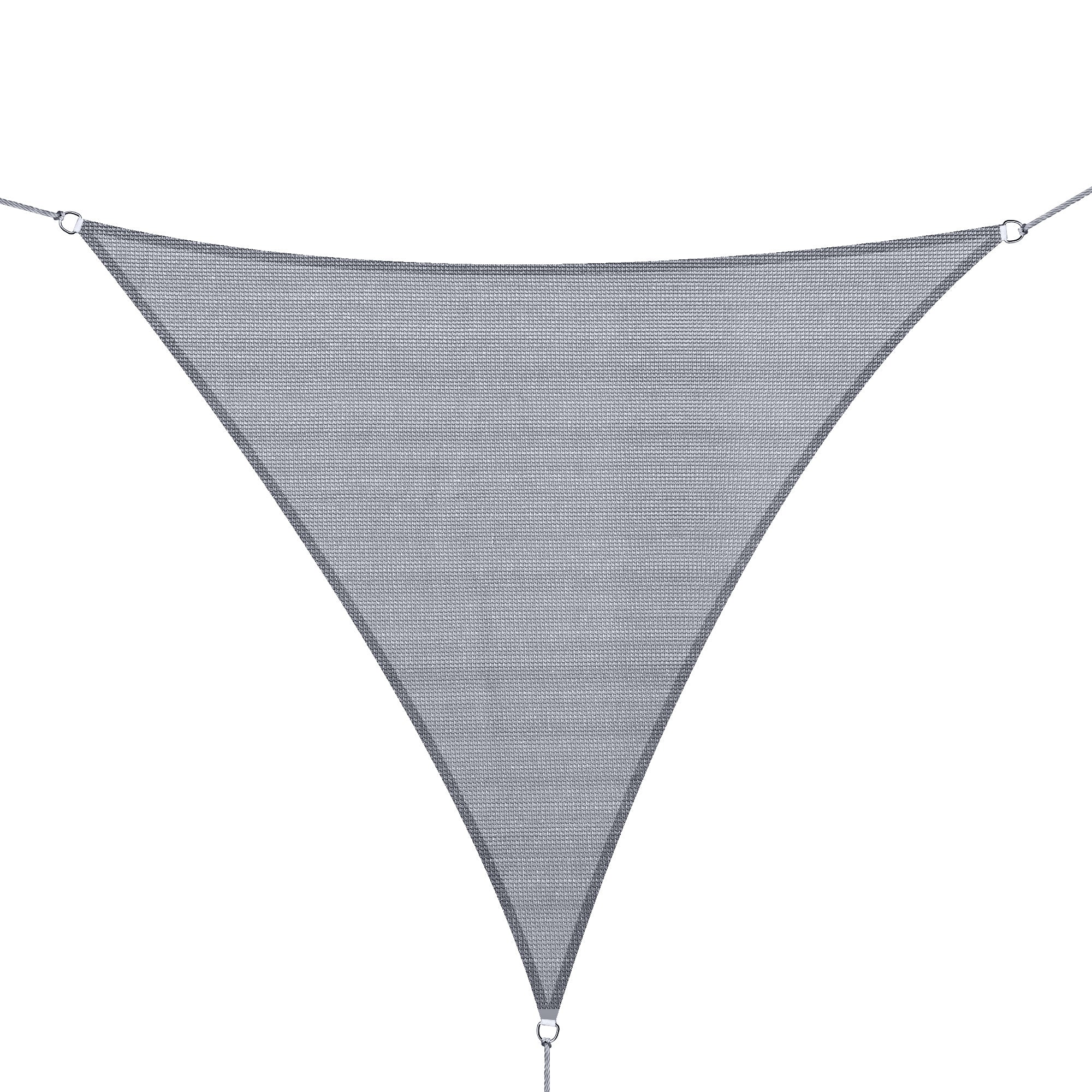 Outsunny - Toldo vela triangulo (varios tamaños y colores), tamaño 3x3x3m, color gris