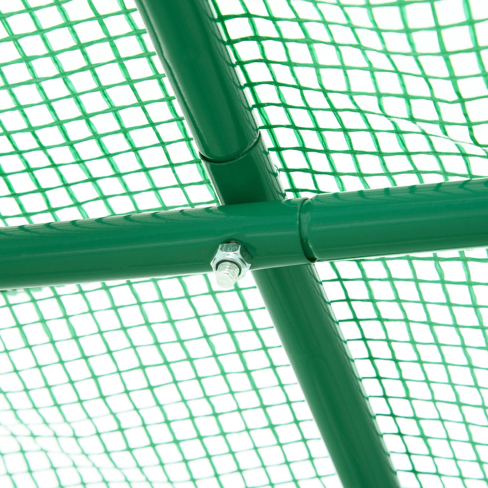 Outsunny Invernadero de Exterior 2,5x2x2 m Invernadero de Túnel con Cubierta de PE 140 g/m² para Cultivo Plantas Verduras Frutas en Jardín Terraza Verde