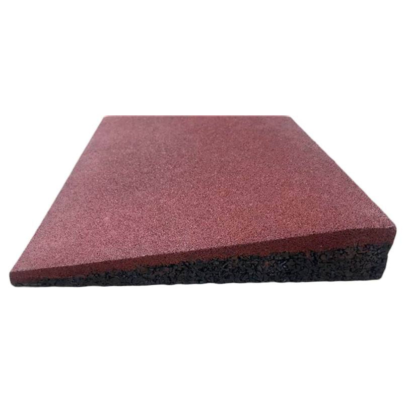 Lestare | Loseta de Caucho con Bisel 500x250 mm 40 mm Roja