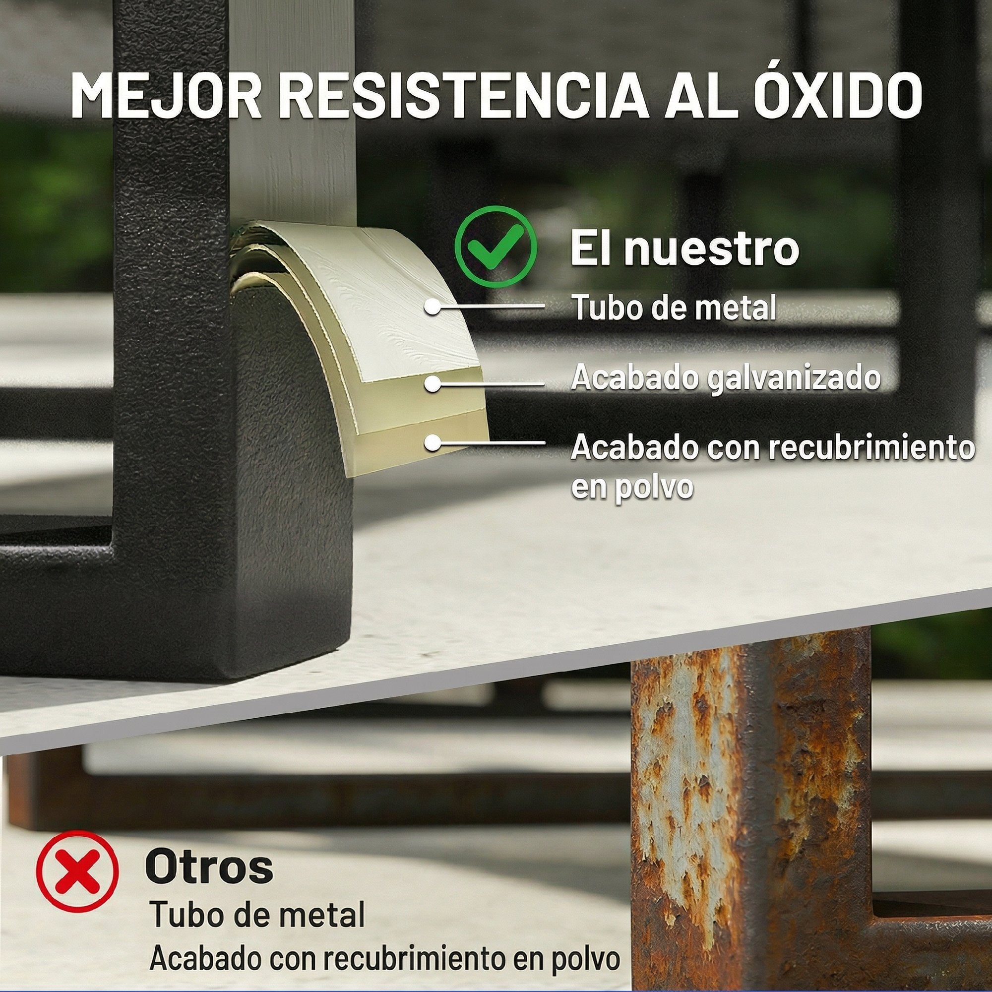 Outsunny Conjunto de Jardín de Ratán de 3 Piezas, Respaldo Ajustable, Conjunto Terraza, Muebles Jardín Exterior Incluye Cojines, Sofá de 3 Plazas, Sofá de 2 Plazas, Mesa de Madera Plástico, Gris
