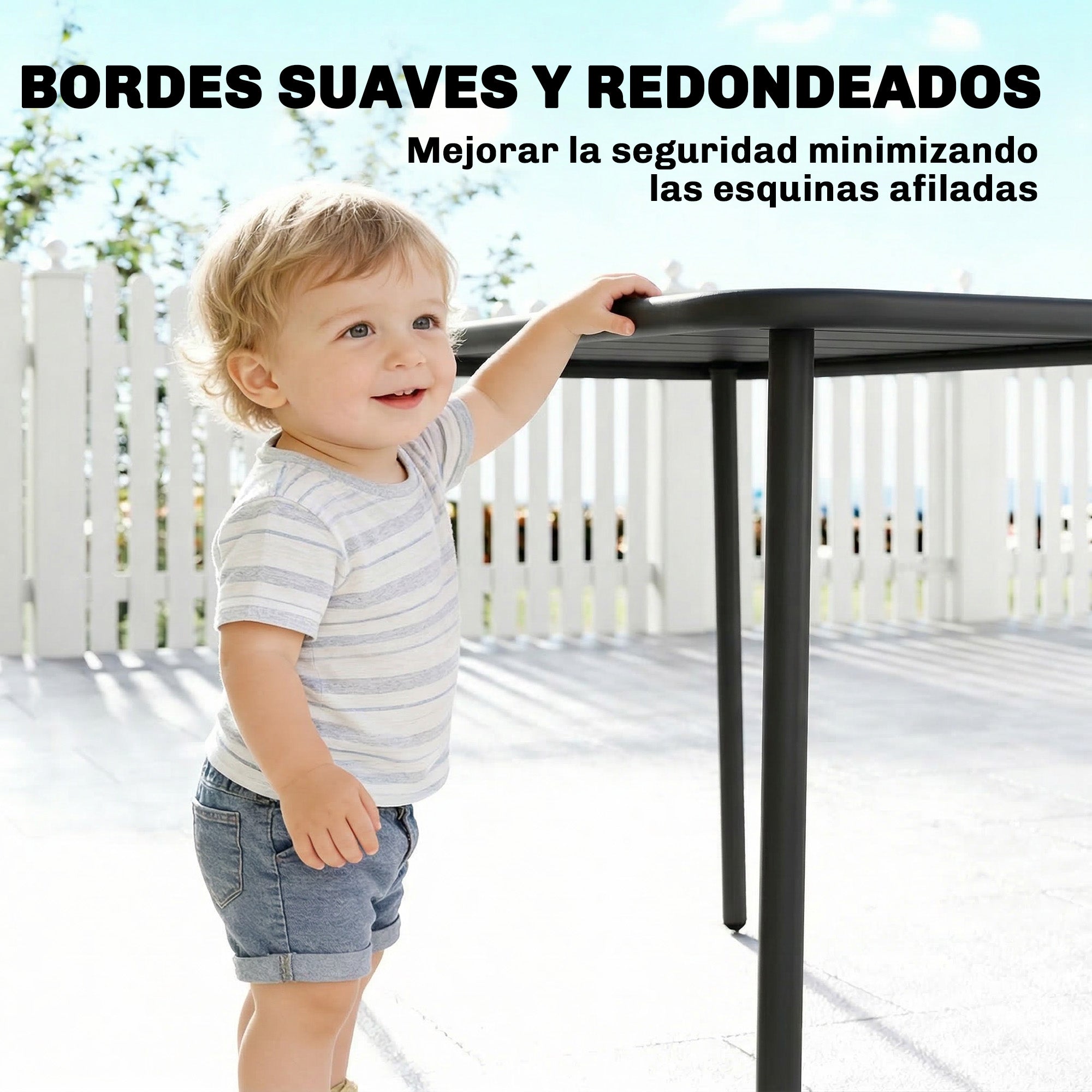 Outsunny Mesa de Comedor de Jardín Rectangular, 120x70x72 cm, Mesa de Terraza Exterior de Acero con Tablero con Listones, para 4 Personas, Carga 50 kg, para Patio, Balcón, Gris