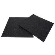 Losetas de caucho Macizas 100x100cm. Color negro (40 mm)