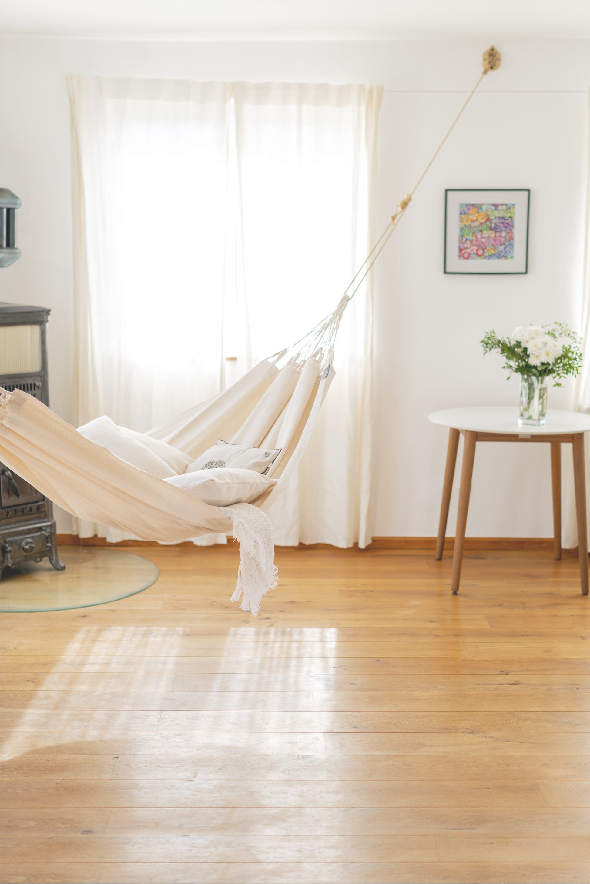 Hamaca de jardín y terraza individual Modesta Latte - La Siesta