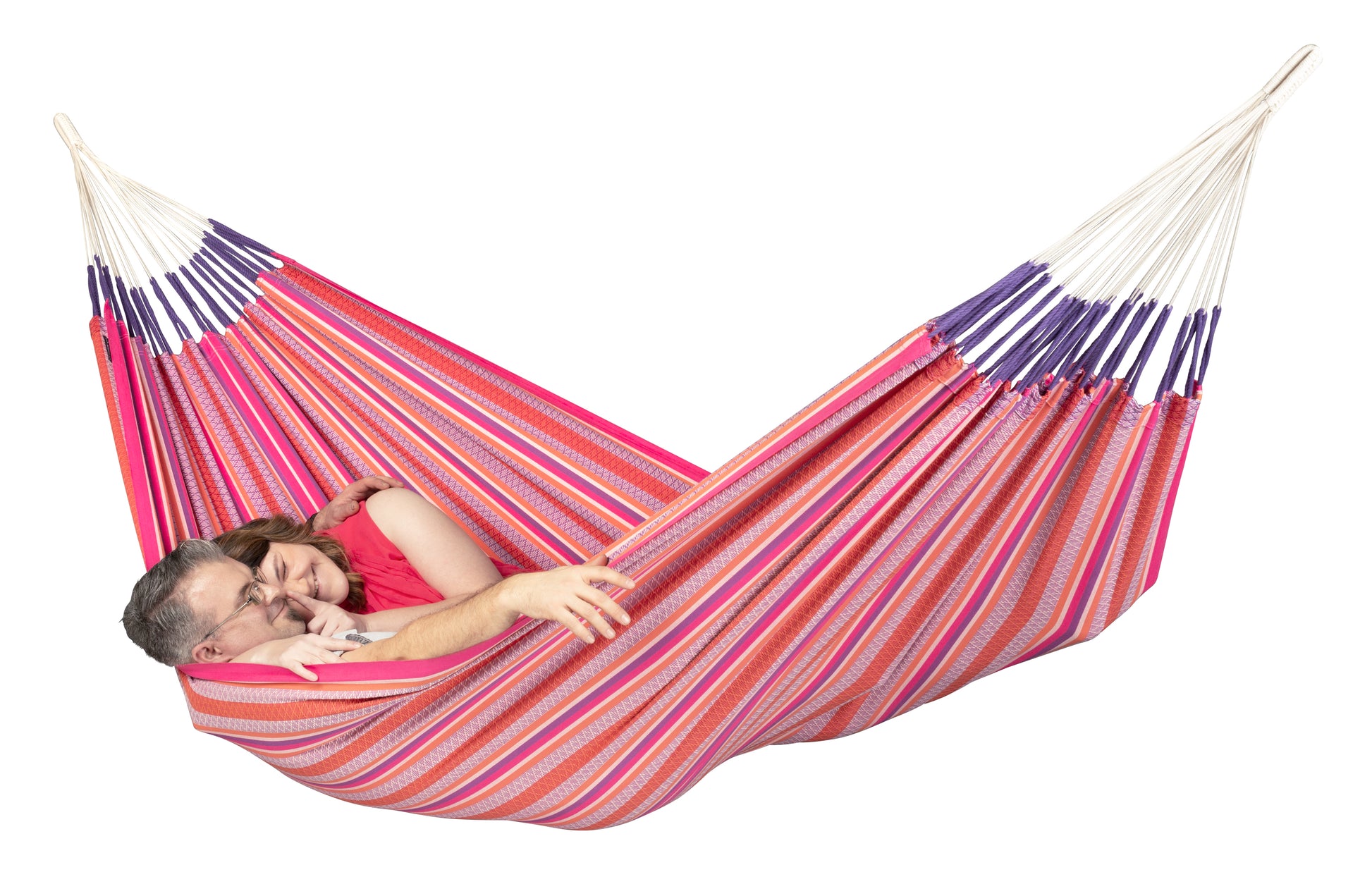 Hamaca doble para jardín y terraza Modesta Flamingo - La Siesta