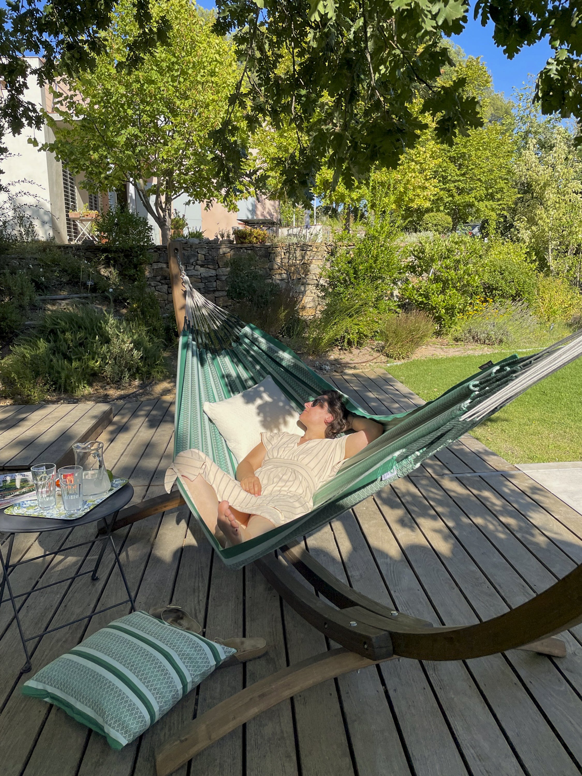 Hamaca doble de jardín  y terraza Modesta Agave - La Siesta