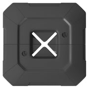 Outsunny Base para Sombrilla de 2 Piezas, Soporte para Parasol de HDPE Rellenable con Agua 80 kg o Mezcla de Agua y Arena 105 kg, para Jardín, Patio, Terraza, Negro