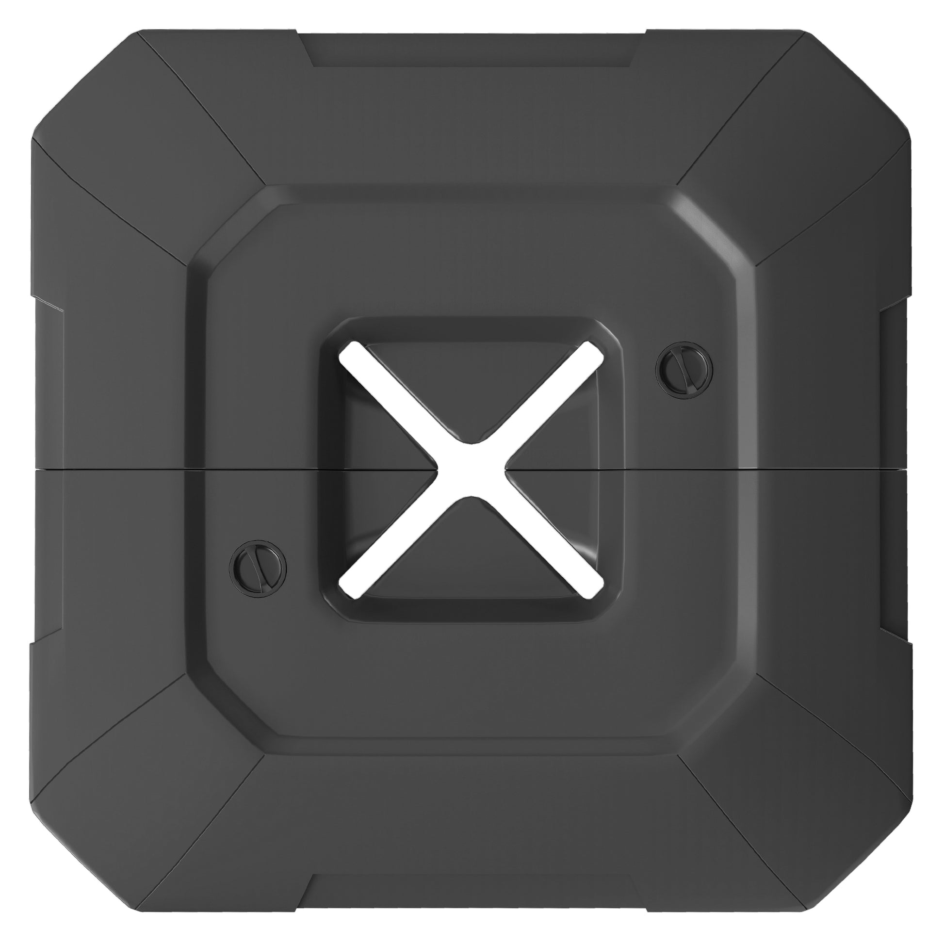 Outsunny Base para Sombrilla de 2 Piezas, Soporte para Parasol de HDPE Rellenable con Agua 80 kg o Mezcla de Agua y Arena 105 kg, para Jardín, Patio, Terraza, Negro