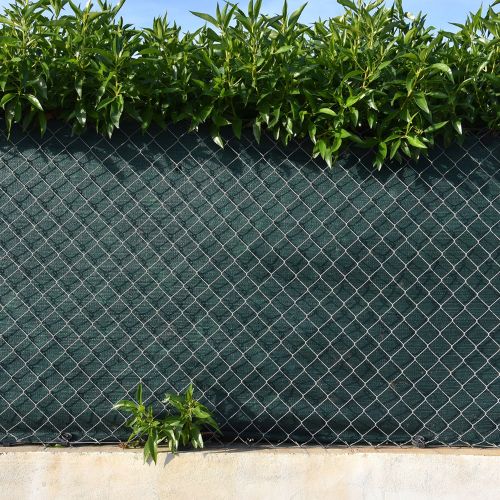 Malla Ocultación 160gr. Verde Oscuro 2x50 m