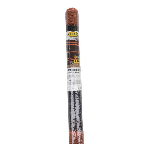 Malla Ocultación Obras 90gr. Negro/Naranja 1,95x3,65 m