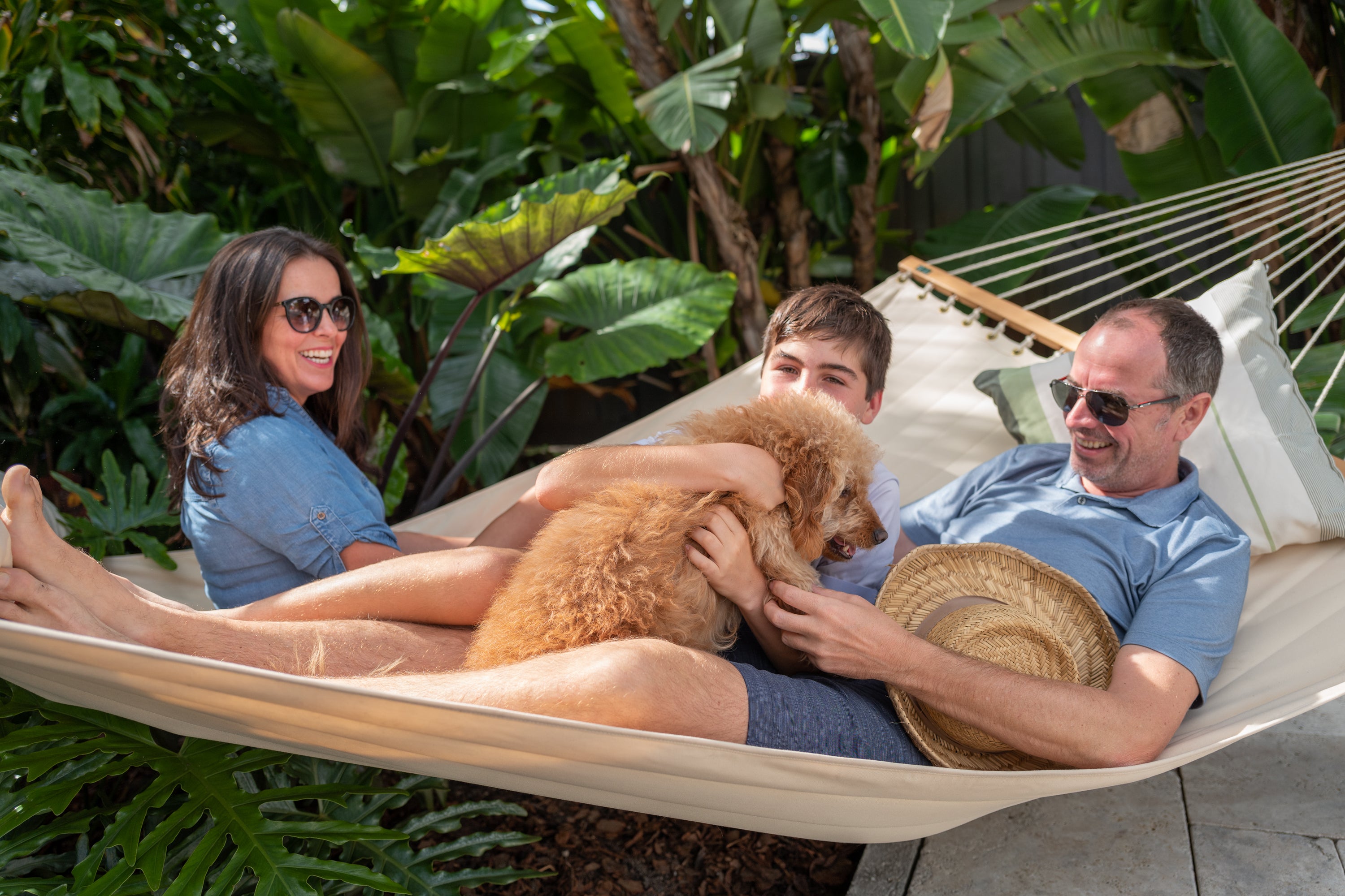 Hamaca con barra kingsize Alabama (Vainilla)