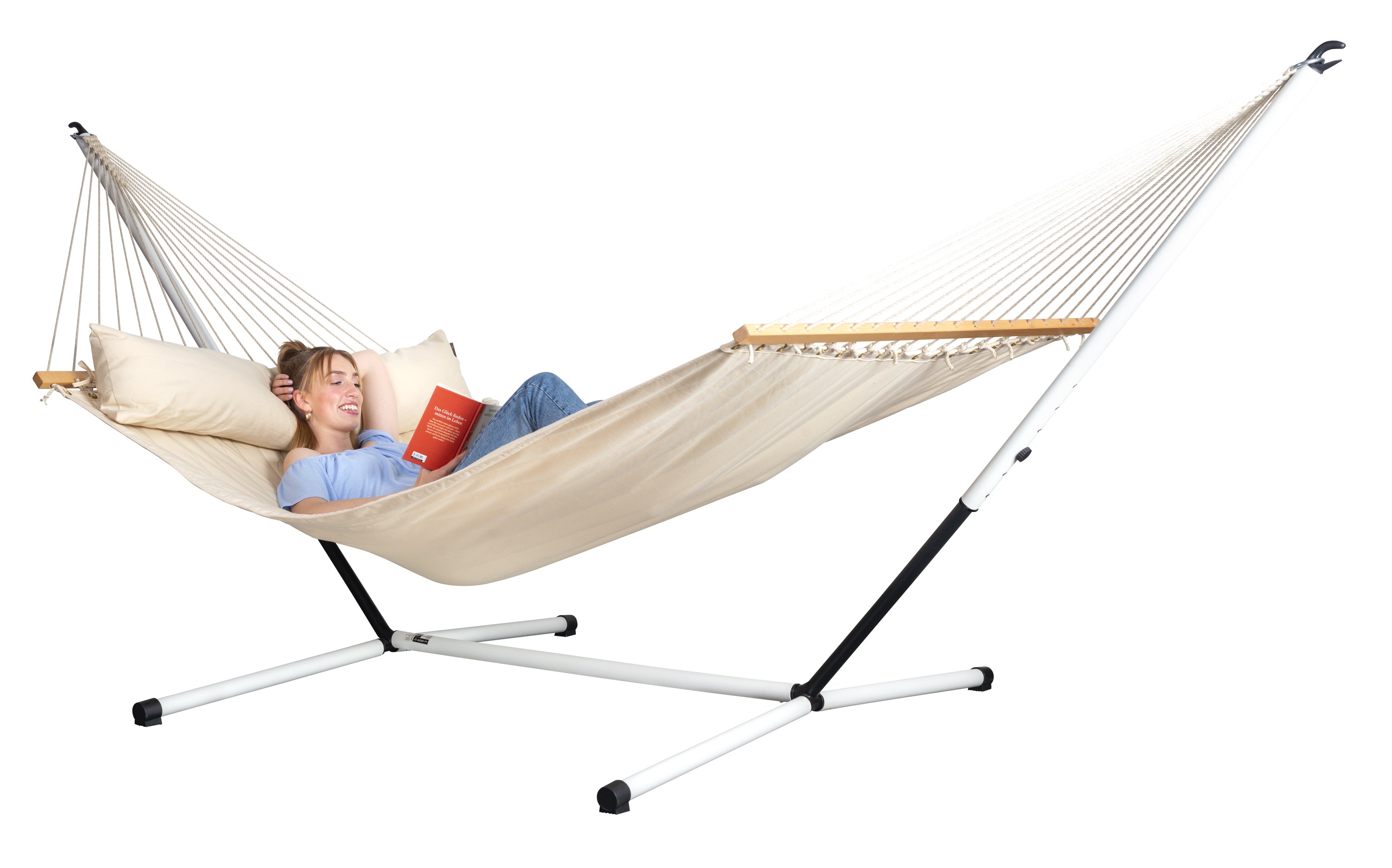 Soporte de acero para hamacas dobles Náutico