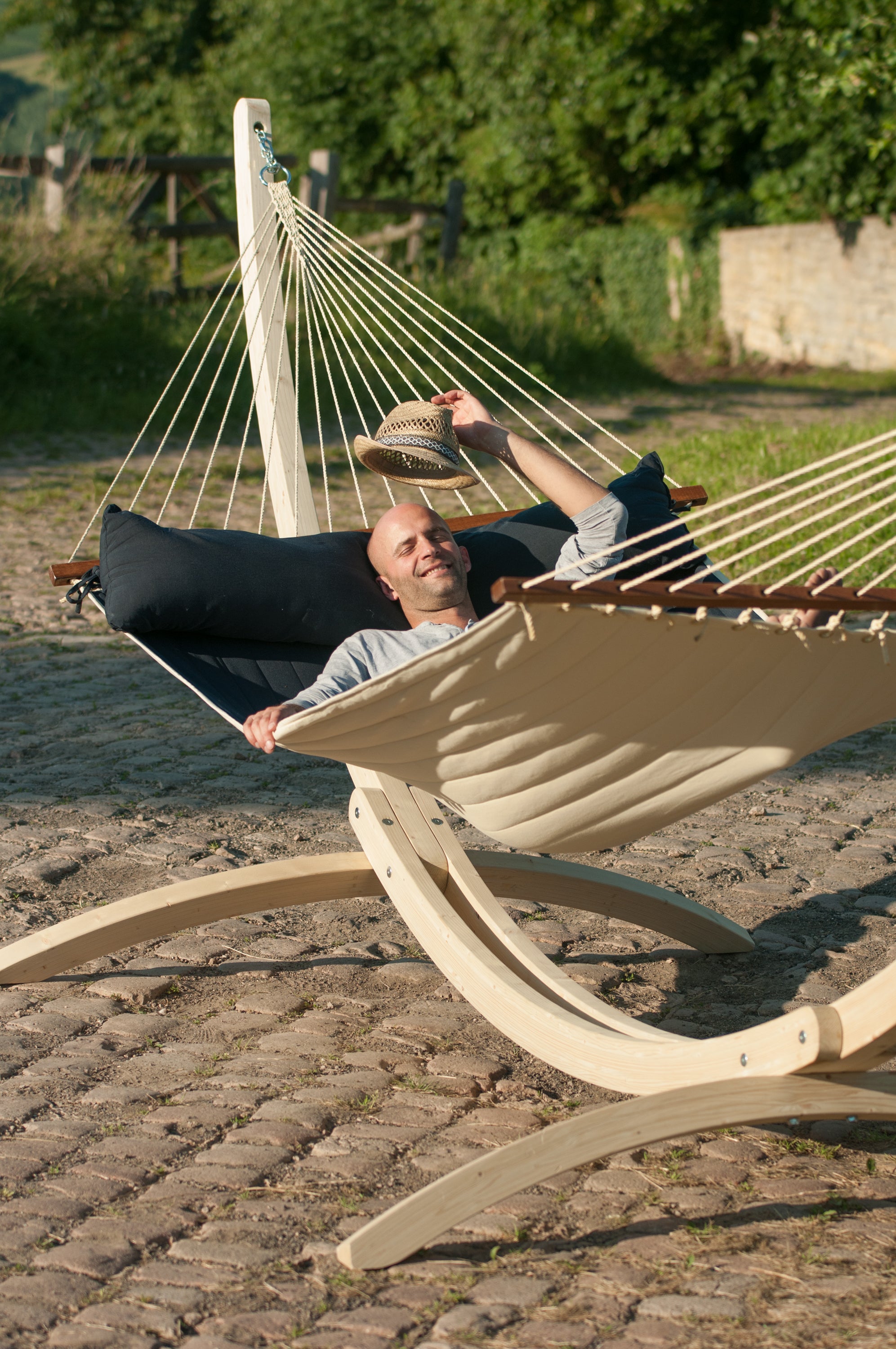 Hamaca con barra kingsize Alabama (Navy Blue)