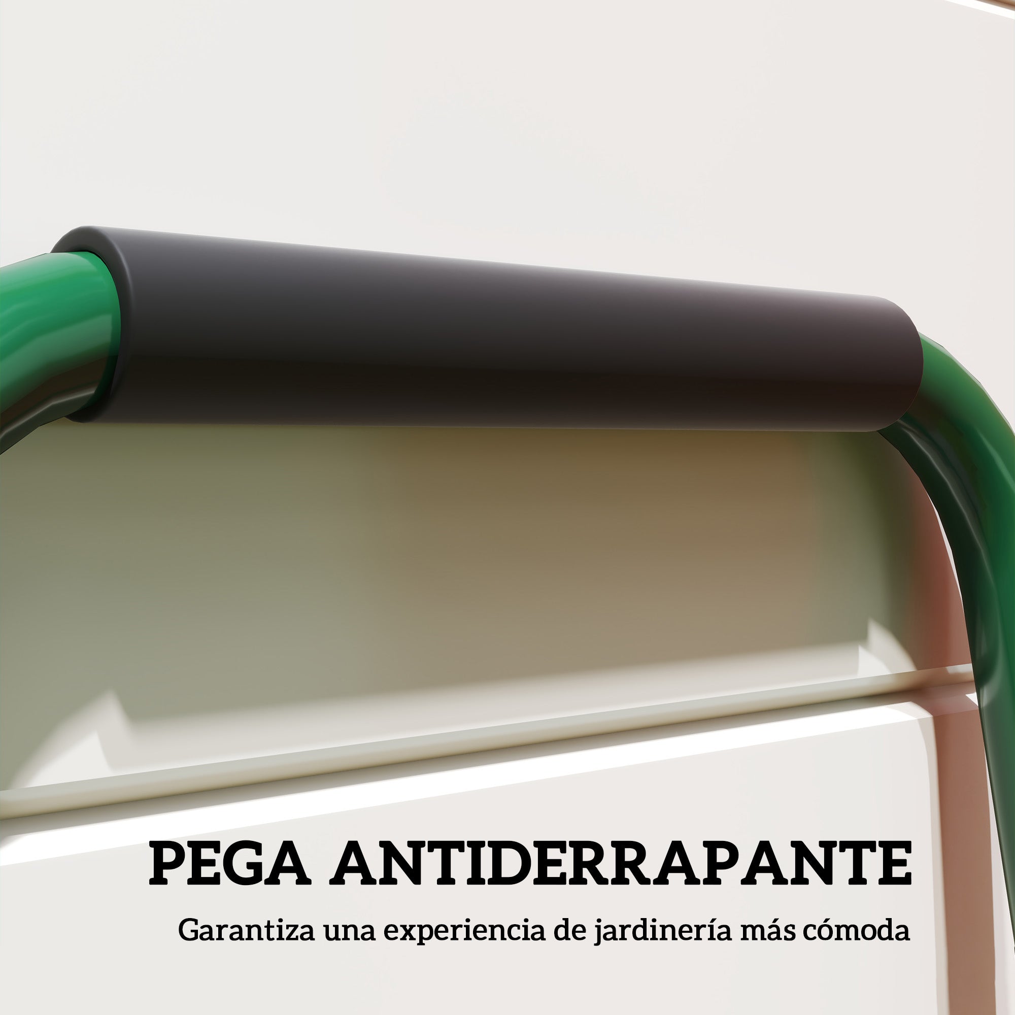 Outsunny Aireador de Césped Manual, Aireador de 5 Púas Huecas con Mango Antideslizante, Herramienta de Perforación de Césped para Cuidado de Jardines y Patios, Verde Oscuro