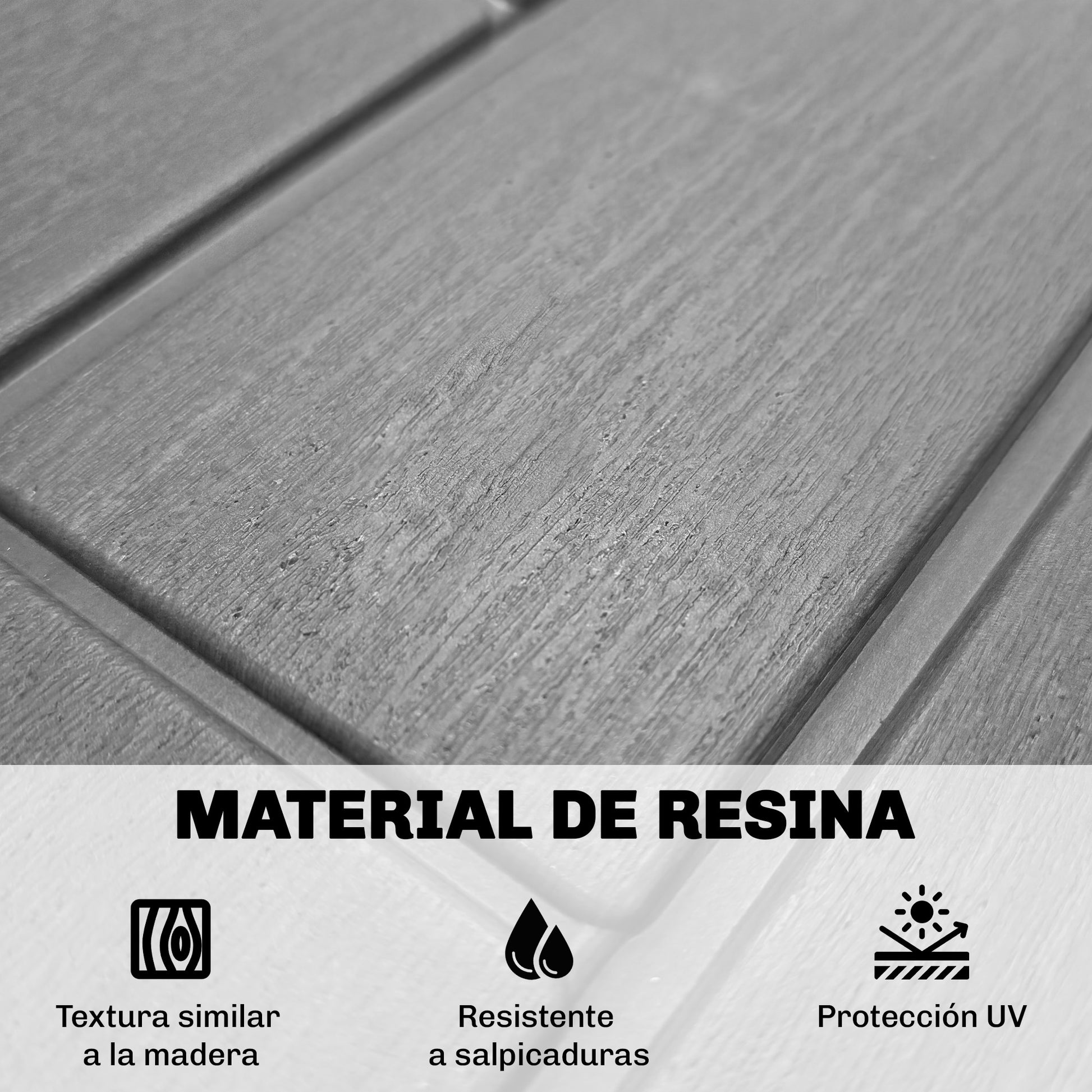 Outsunny Arcón Exterior Capacidad 114L, Baúl de Almacenaje Exterior de Resina Resistente al Agua y a los Rayos UV, con Cerradura para Jardín, Terraza, Patio, 56x44x54 cm, Gris