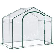 Outsunny Invernadero Transparente de Jardín Vivero Casero Plantas 180x100x168cm Marco Acero Jardinería Invernadero