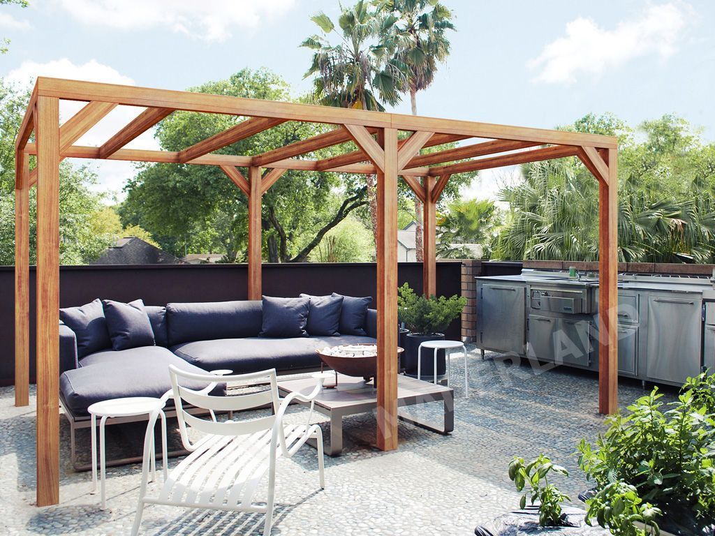Pérgola de Madera Laminada Fuengirola (Maderland) - Gardeneas