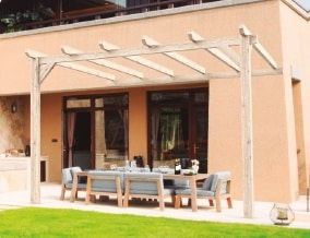 Pérgola de Madera Laminada Adosada  - CÁDIZ