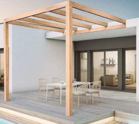 Pérgola de Madera Laminada Adosada  - BURGOS