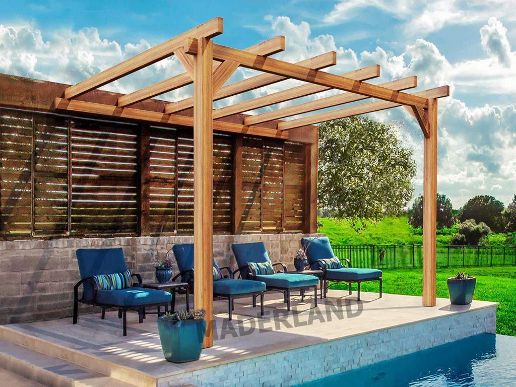 Pérgola de Madera Laminada Adosada  - ANDORRA