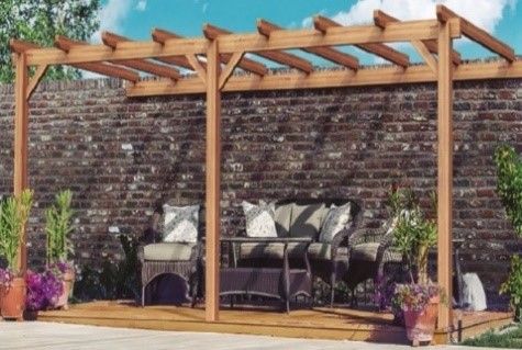 Pérgola de Madera Laminada Adosada  - PALMA