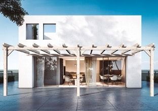 Pérgola de Madera Laminada Adosada  - SEVILLA