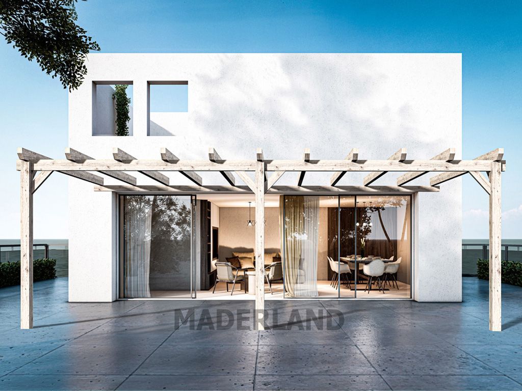 Pérgola de Madera Laminada Adosada  - SEVILLA