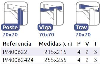 Pérgola de Madera Maciza Vigo (Maderland) - Gardeneas