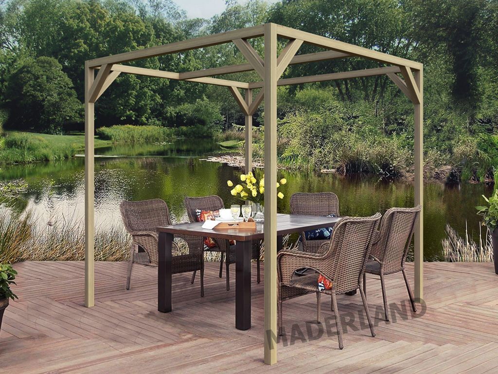 Pérgola de Madera Maciza Vigo (Maderland) - Gardeneas
