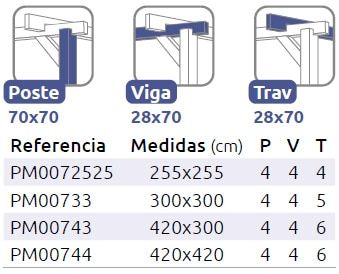 Pérgola de Madera Maciza Almería (Maderland) - Gardeneas