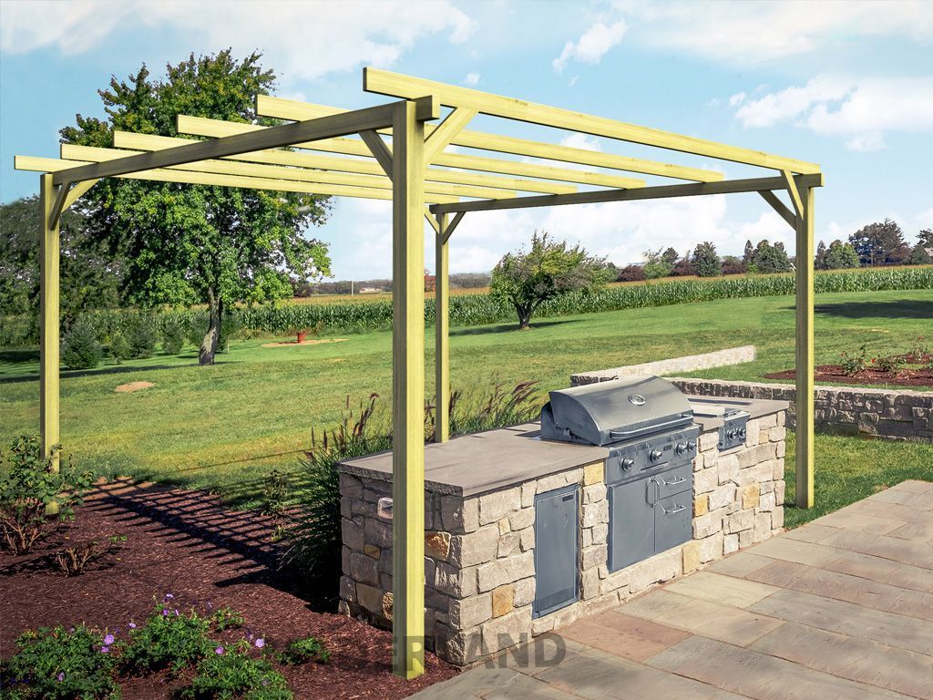 Pérgola de Madera Maciza Murcia (Maderland) - Gardeneas