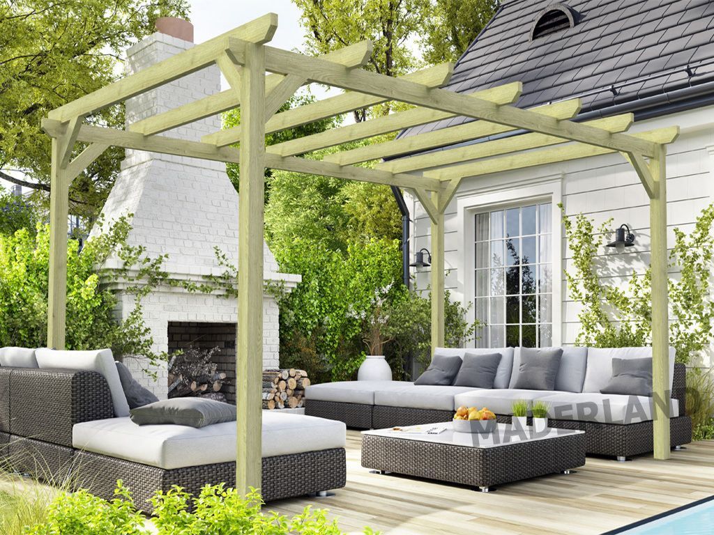 Pérgola de Madera Maciza Cambados (Maderland) - Gardeneas