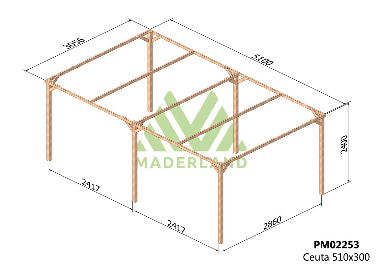 Cochera de Madera Ceuta (Maderland)