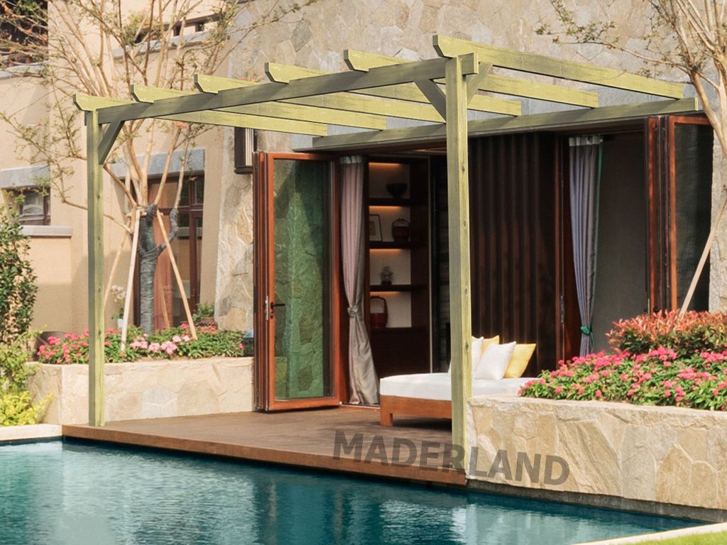 Pérgola de Madera Maciza Narbona (Maderland) - Gardeneas