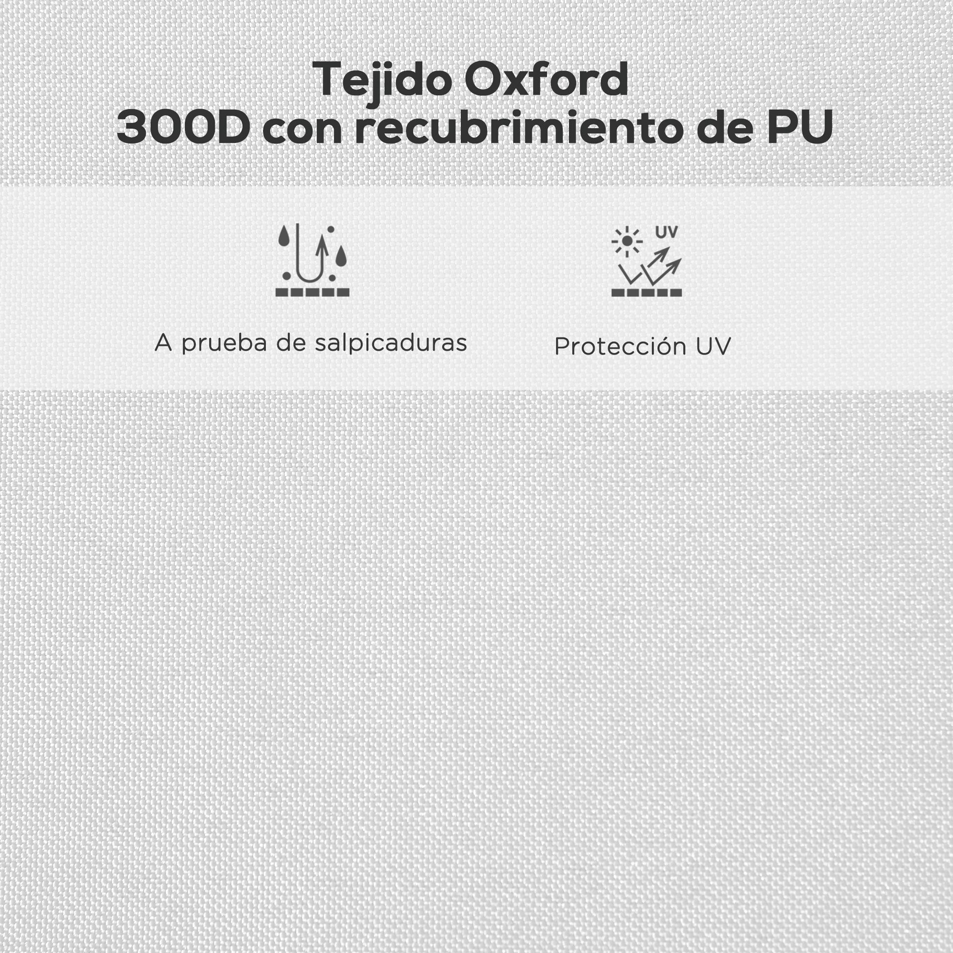 Outsunny Techo de Carpa para Celebraciones 3x3 m Techo de Repuesto para Carpa Plegable de Tela Oxford con Techo Puntiagudo Impermeable y Anti-UV Blanco