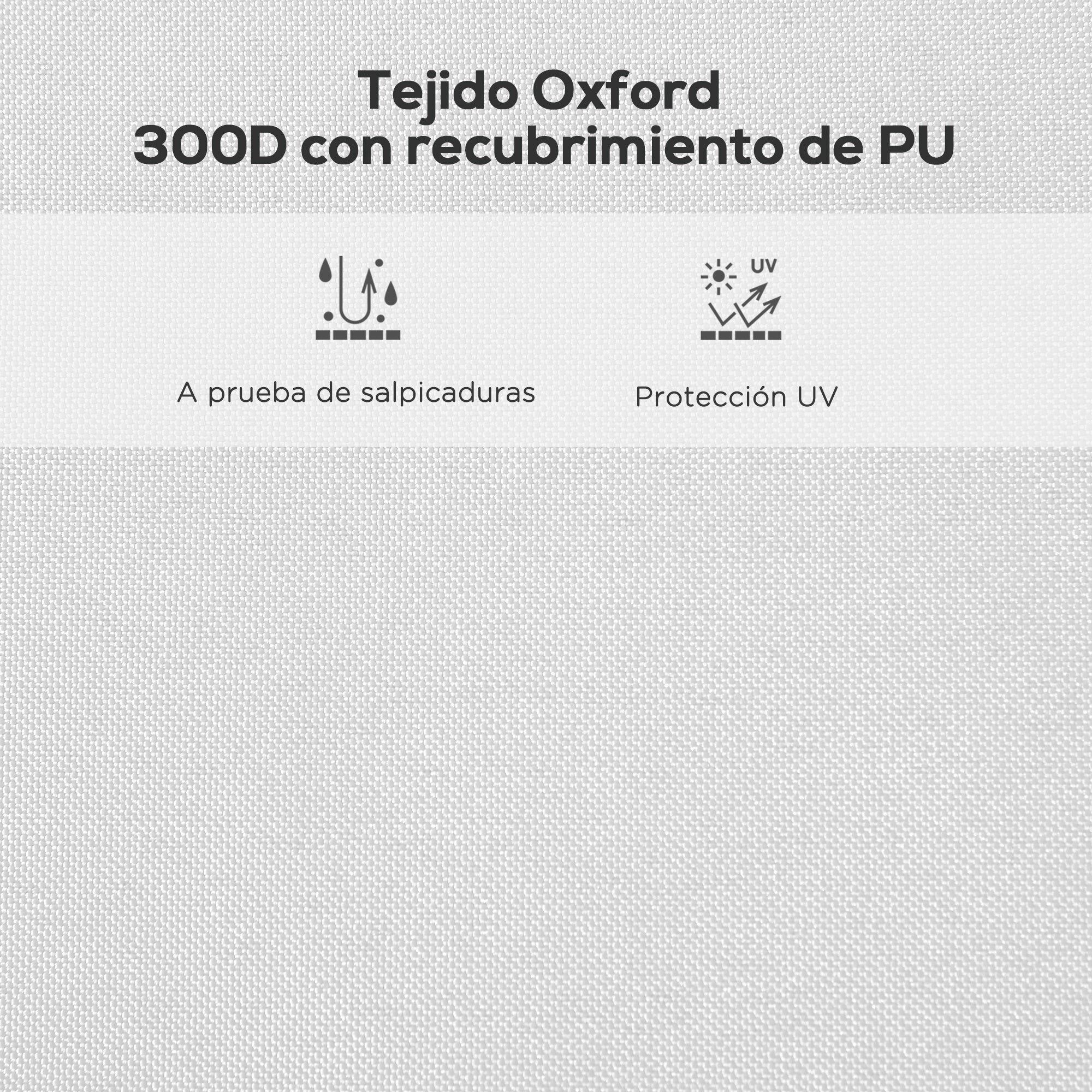Outsunny Techo de Carpa para Celebraciones 3x3 m Techo de Repuesto para Carpa Plegable de Tela Oxford con Techo Puntiagudo Impermeable y Anti-UV Blanco