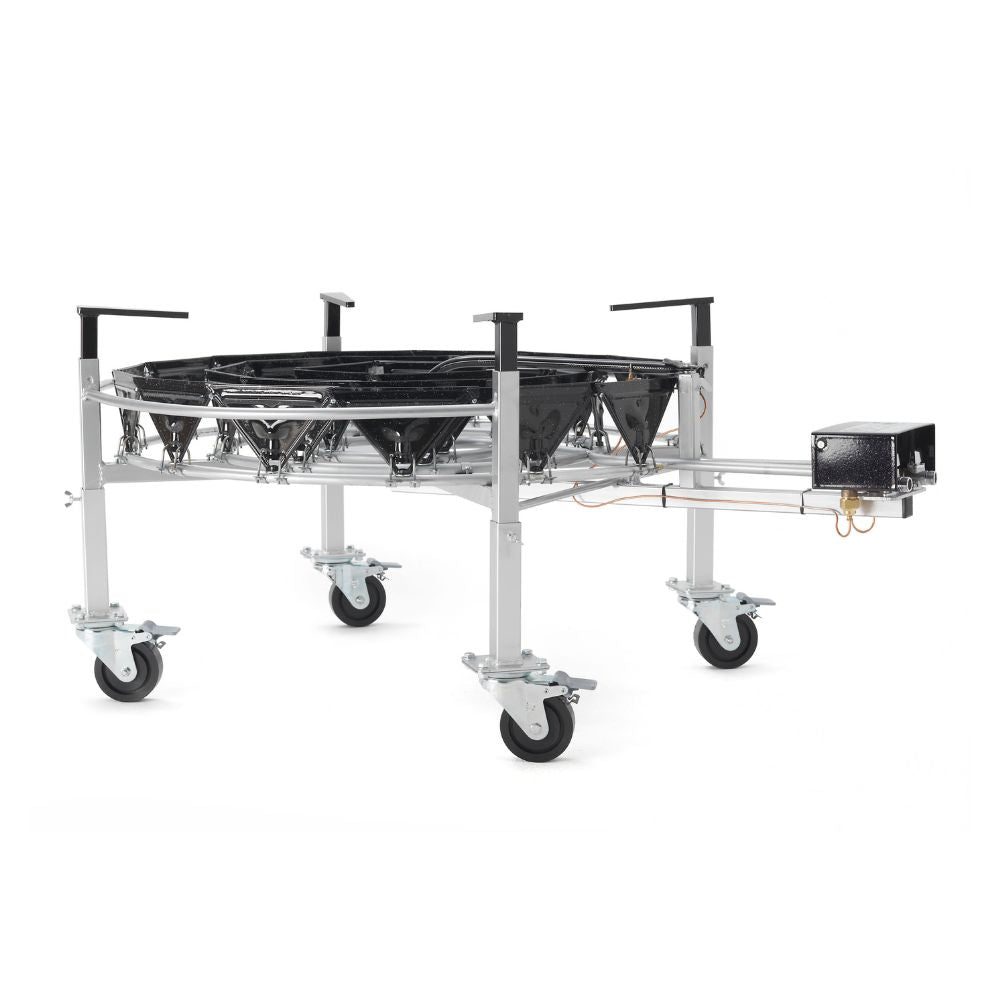 Patas elevadoras Series O y M con ruedas