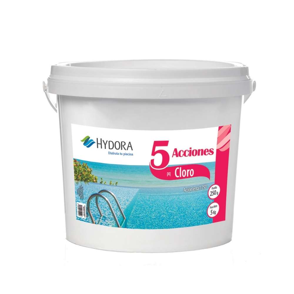 Cloro 5 Acciones Hydora - 5kg (Tabletas 250 gr)