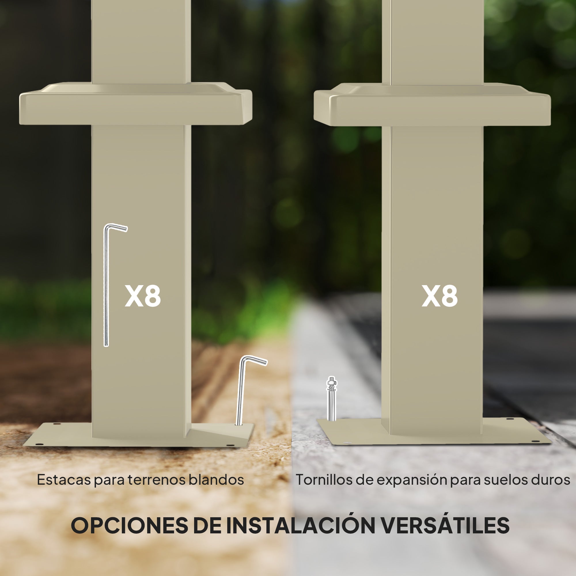 Outsunny Pérgola con Techo Retráctil Pérgola de 3x3 m Cenador de Pared o Independiente con Cierre Magnético Protección UV30+ Pabellón para Jardín Patio Terraza Exterior Caqui