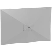 Outsunny Toldo de Recambio de Sombrilla de 3x2 m Toldo de Repuesto para Sombrilla de Patio con Ventilación Superior Protección UV 50+ Cubierta de Repuesto para Parasol para Exteriores Gris Claro